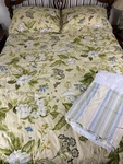 Waverly Williamsburg Queen Comforter Shams Bed Skirt Magnolia Reversible Cottage. Fixed Price $100.88.