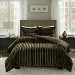 New! Modern Ultra Soft Chic Plush Brown Fur Luxury Luxurious Comforter Set. Fixed Price $156.32.