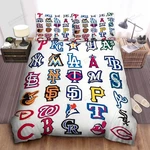 Mlb All Teams Logo Sheets Spread Duvet Cover Bedding Set. Fixed Price $80.99.