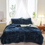 Joyreap 3-PIECE Plush Shaggy Comforter Set, King Size (100"X88"), Gray. Fixed Price $48.78.