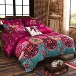 Shatex 2/3PCS Boho Comforter Shams Set Floral Soft Bedding Twin Queen King. Fixed Price $39.99.