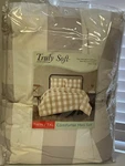 Truly Soft Twin/ Xl Comforter Mini Set Beige Plaid. Fixed Price $16.95.