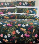 3 Pc Christian Lacroix King Duvet Cover Shams Set Cotton Tropical Floral Orchid. Fixed Price $199.99.