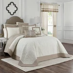 Queen Bensonhurst Bedspread Ivory - Vue: Adult Polyester Coverlet, Medallion. Fixed Price $29.99.