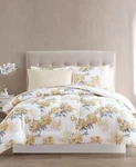 Hallmart Collectibles Yellow Clarissa Floral Reversible 8-PC Full Comforter Set. Fixed Price $77.75.