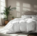 Serta Goose Feather Down Fiber Cotton Comforter Queen Size - 100% Duvet. Fixed Price $126.00.