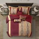 Stratford Park Edward 7-PIECE Bedding Comforter Set, Wine Gold, Queen. Fixed Price $138.99.