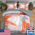 Pamnest Comforter Set Twin Size, Urban Graffiti Orange Grey 5 Pcs Bedding Ki. Fixed Price $93.66.