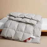 Airluck Luxury Feather Down Comforter Fluffy Duvet Queen Size Frost Gray. Fixed Price $55.24.