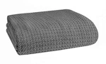 Elvana Home 100% Cotton Bed Blanket, King Size 102 X 90IN., Charcoal Grey. Fixed Price $64.95.