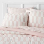 7PC King Dash Stripe Printed Microfiber Reversible Comforter & Sheets Set. Fixed Price $23.99.