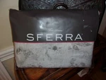 Nip Sferra Fine Linens Tuccia 4276 White/grey Full Queen Coverlet & Euro Sham. Fixed Price $281.99.