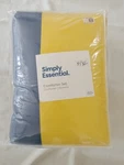 Simply Essential Color Block 5-PIECE Full/xl Comforter Set In Navy/yellow. Fixed Price $29.99.
