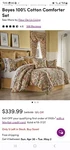 Five Queens Court August Comforter Set 4PC New. Fixed Price $300.00.