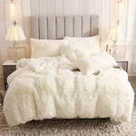 New! Ultra Soft Plush Ivory Faux Fur Cream Chic Fluffy Bedding Comforter Set. Fixed Price $158.32.
