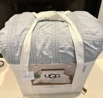 Ugg Becki Full Queen Comforter Set + Pillow Shams Color Ocean Mist New $328.. Fixed Price $187.77.