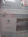 Simply Shabby Chic Bella Blue Rose Sprinkles Floral Comforter Set - Full/queen. Fixed Price $599.99.