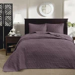 Madison Park Quebec Bedspread Set Queen Purple 3PC Quilted Coverlet Nwt. Fixed Price $62.99.