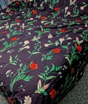 Kate Spade King Size Navy Blue Hummingbird Cotton Comforter & Shams. Fixed Price $129.99.