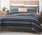 Frye 3-PIECE Luxurious Queen Quilt Set Navy Comforter Bedspread. Fixed Price $59.00.
