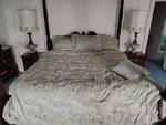 Croscill King Comforter Set Blue. Fixed Price $229.00.
