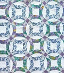 Wedding Ring Quilt Peking Handcraft White/purple Green Blue Floral Full/queen. Fixed Price $83.49.