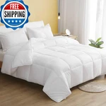 Dwr 100 Cotton Lightweight Down Alternative Comforter Queen 88X88. Fixed Price $94.75.