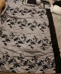 Pem America Jardin Floral 8-PC. Comforter Set Silver/black 86" X 103". Fixed Price $63.00.