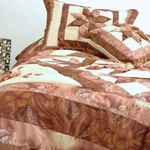 Dada Bedding Brown Bronze Floral Stars Exotic Comforter Coverlet Bedspread Set. Fixed Price $59.99.