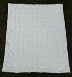 Ll Bean Box Stitch Down Comforter Blanket Cream Twin 70X84 Cotton Exc. Fixed Price $90.00.