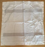 Hotel Collection Woven Accent Cotton Euro Pillow Sham 28X28 Ivory Embroidered. Fixed Price $35.00.