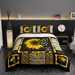 Cozy Sunflower Plush Comforter Set - 3 Piece Bedding Girls' Room. Fixed Price $117.99.