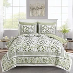 Dobuyly 7PC Floral Queen Comforter Set Bed In Bag Sage Green. Fixed Price $101.47.