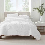Serta Simply Clean Pleated Solid Duvet Cover Set Ultra Soft Microfiber. Fixed Price $20.99.