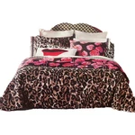 Leopard Geranium Reversible Full/queen Comforter Set With Shams, Dvf Target. Fixed Price $99.88.