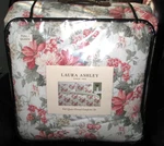 Laura Ashley "melinda's Bows" Full/ Queen Comforter/ Sham Set (floral, Bouquet). Fixed Price $95.00.