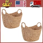 Better Homes & Gardens 2 Set Xl Water Hyacinth Boat Storage Basket. Fixed Price $46.66.