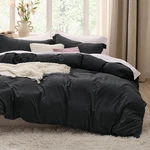 Bedsure Black Duvet Cover Queen (90" X 90"), 07 - (no Comforter). Fixed Price $53.43.