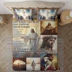 Jesus Christian Bedding Set God Faith Inspired Comforter Cover Home Decor. Fixed Price $87.00.
