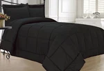 Kinglinen Down Alternative 3 Pcs Comforter Set, Queen, Black. Fixed Price $63.64.