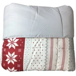The Big One Full Queen Down Alternative Comforter Reversible Red Gray Fair Isle. Fixed Price $67.88.