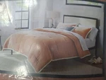 Threshhold King One Comforter & Two Shams Terracotta Tassle Border 3 Piece Set. Fixed Price $45.50.