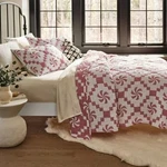 Full/queen Holiday Matelasse Quilt Set Red - Threshold. Fixed Price $20.98.