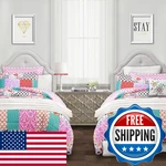 Lush Decor Brookdale Comforter - Colorful Patchwork Pattern Reversible 5 Piece. Fixed Price $76.01.