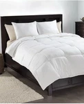 Martha Stewart Collection Allergy Wise Down-alternative Dobby Stripe Comforter. Fixed Price $88.00.