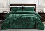 Chezmoi Collection Lux Distressed Velvet 3-PIECE Plush Comforter Set. Fixed Price $79.99.