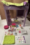 American Girl Mckenna's Loft Set Desk Bedding Bedroom Complete Original. Fixed Price $249.99.