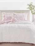 2PC. Twin/twin Xl Comforter Set Whim By Martha Stewart White Shaggy Faux Fur. Fixed Price $28.99.