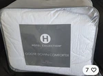 Hotel Collection European White Goose Down Comforter Light Weight King. Fixed Price $155.00.