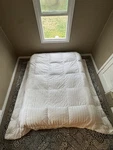 Pacific Coast Down Queen Damask Stripe Comforter Duvet 90IN By 98IN. Fixed Price $52.00.